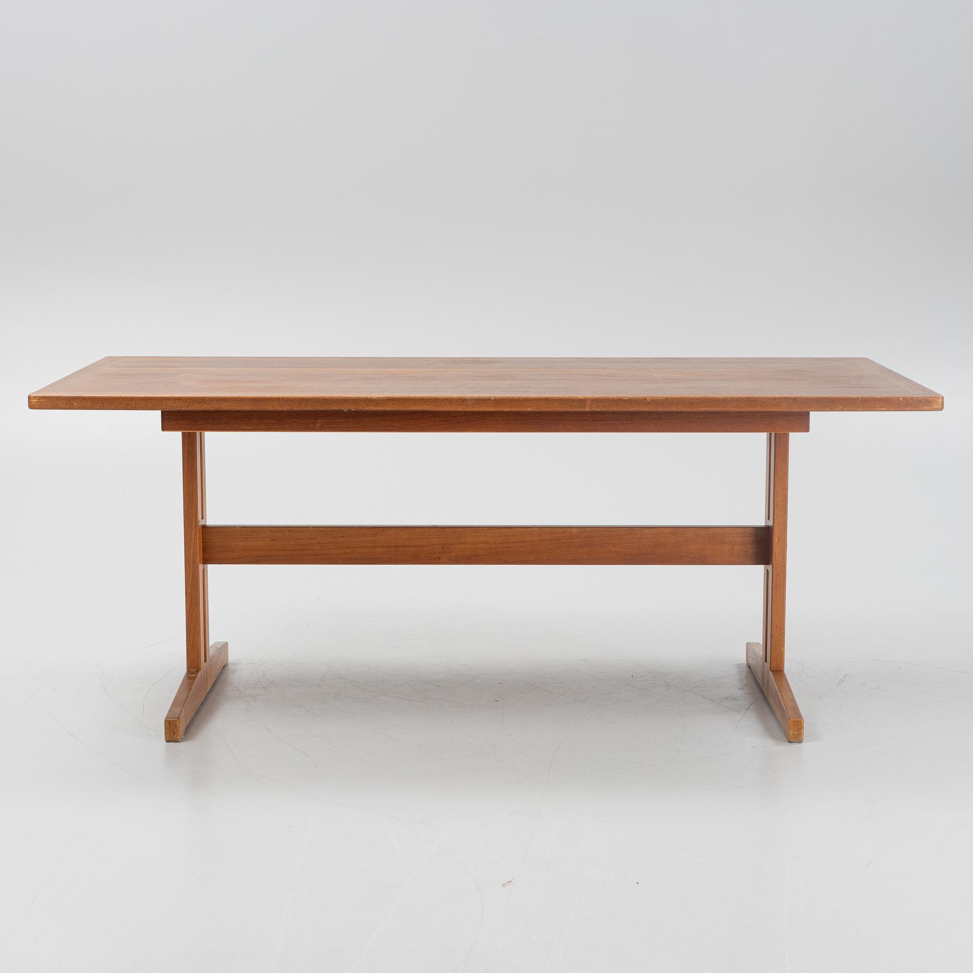 A teak dining table, 1960's.