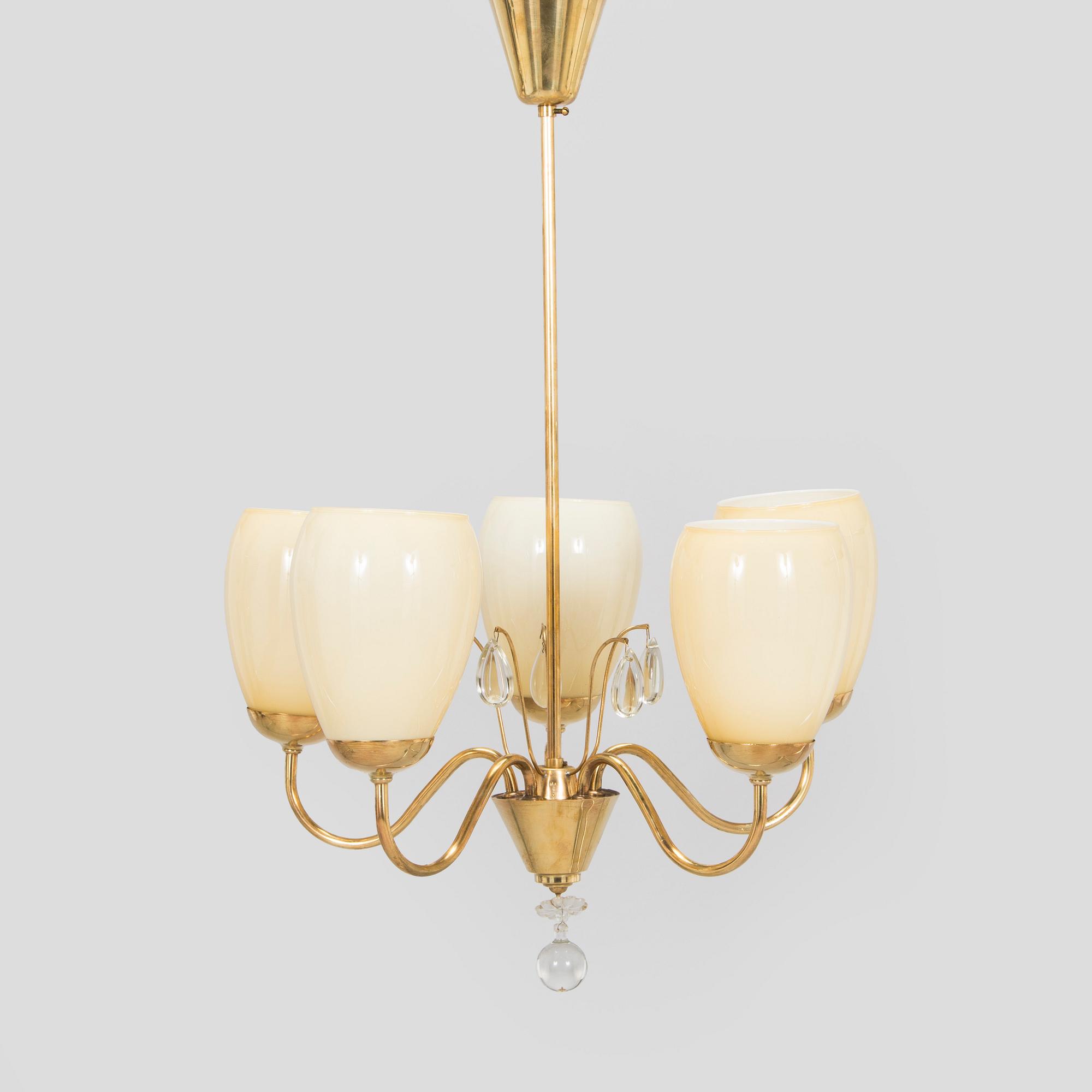 A mid-20th century ceiling light, model 50613, Sievä for Idman, Finland.