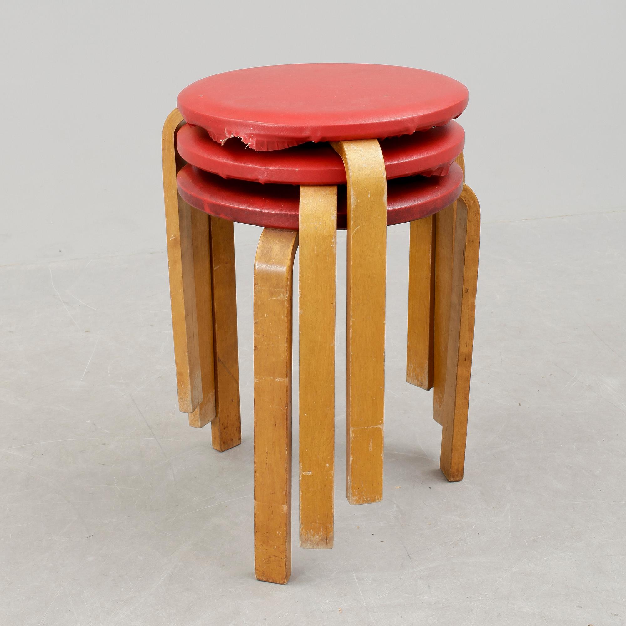 PALLAR, 3 st, modell 60, Alvar Aalto, 1900-talets mitt.