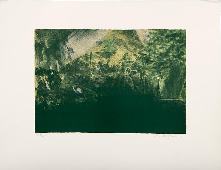 Ola Billgren, färglitografi, signerad -83 Provtryck.