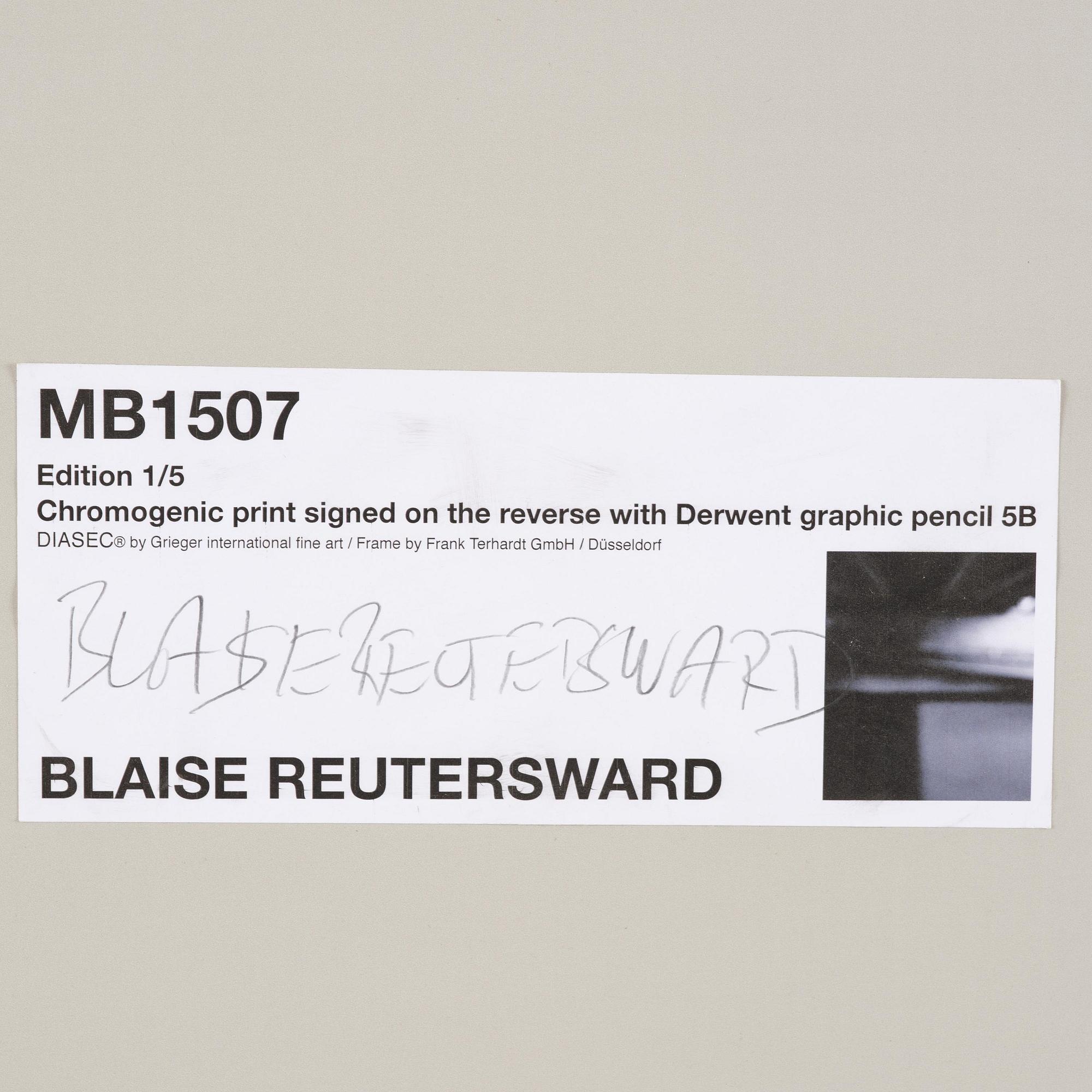 Blaise Reutersward, "MB1507", 2015.