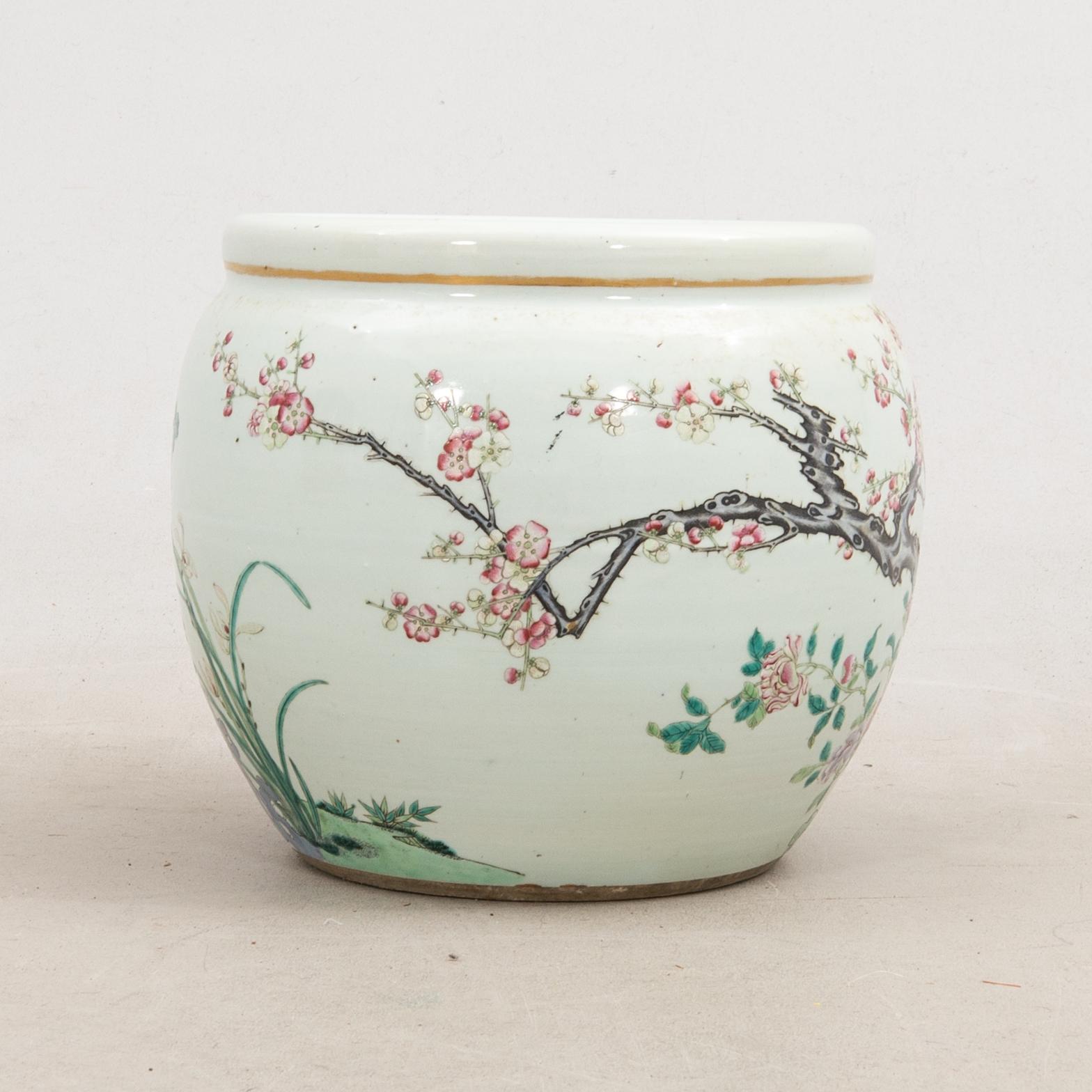 Fiskbassäng, Kina 1800-talets senare del porslin.