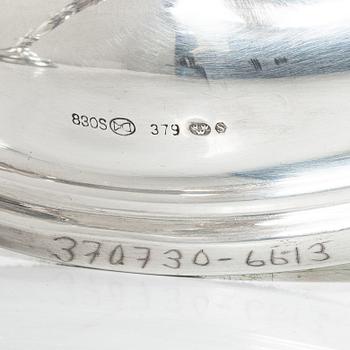 Candelabras, a pair, silver, 20th century.