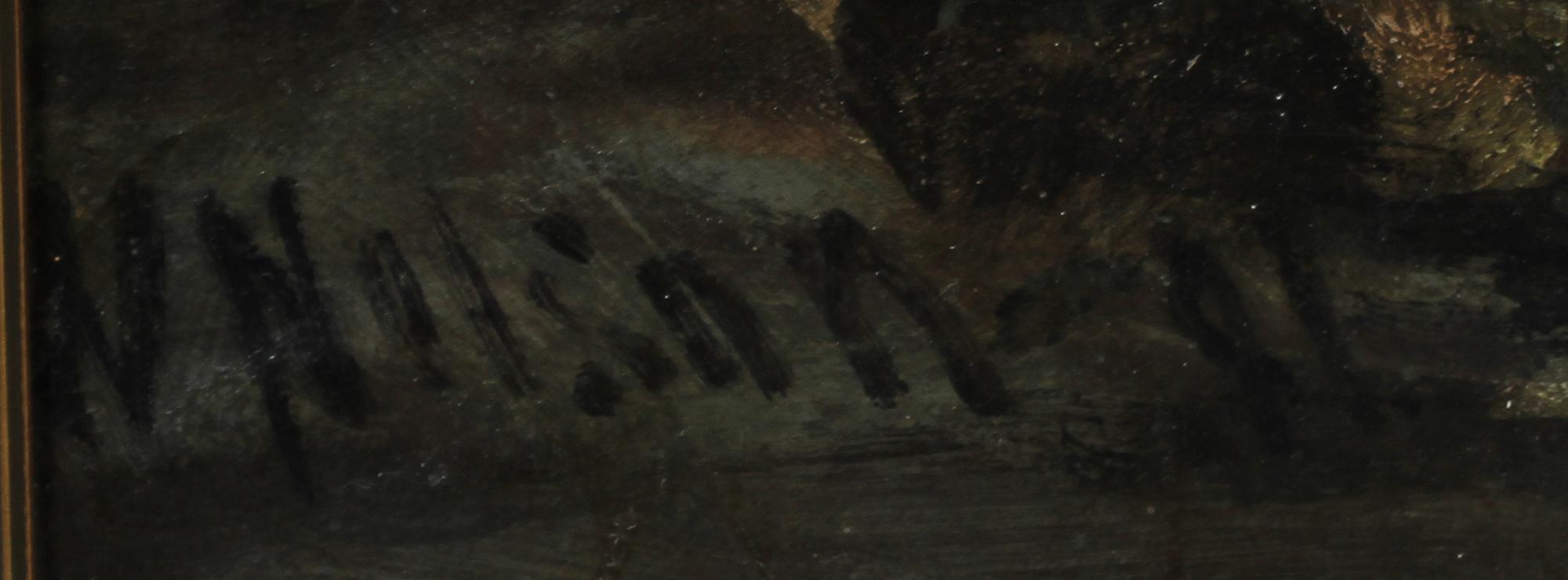 WALFRID NELSON, olja på duk, sign.