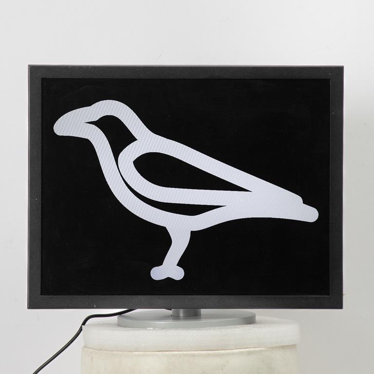 Julian Opie, "Crow walking", 2018.