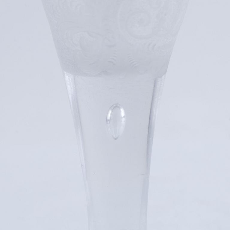 A presumably German engraved and gilt rococo glass, mid 18th century.