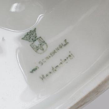 KANDELABRAR, 1 par, porslin, Schierholz, 1900-talets mitt.