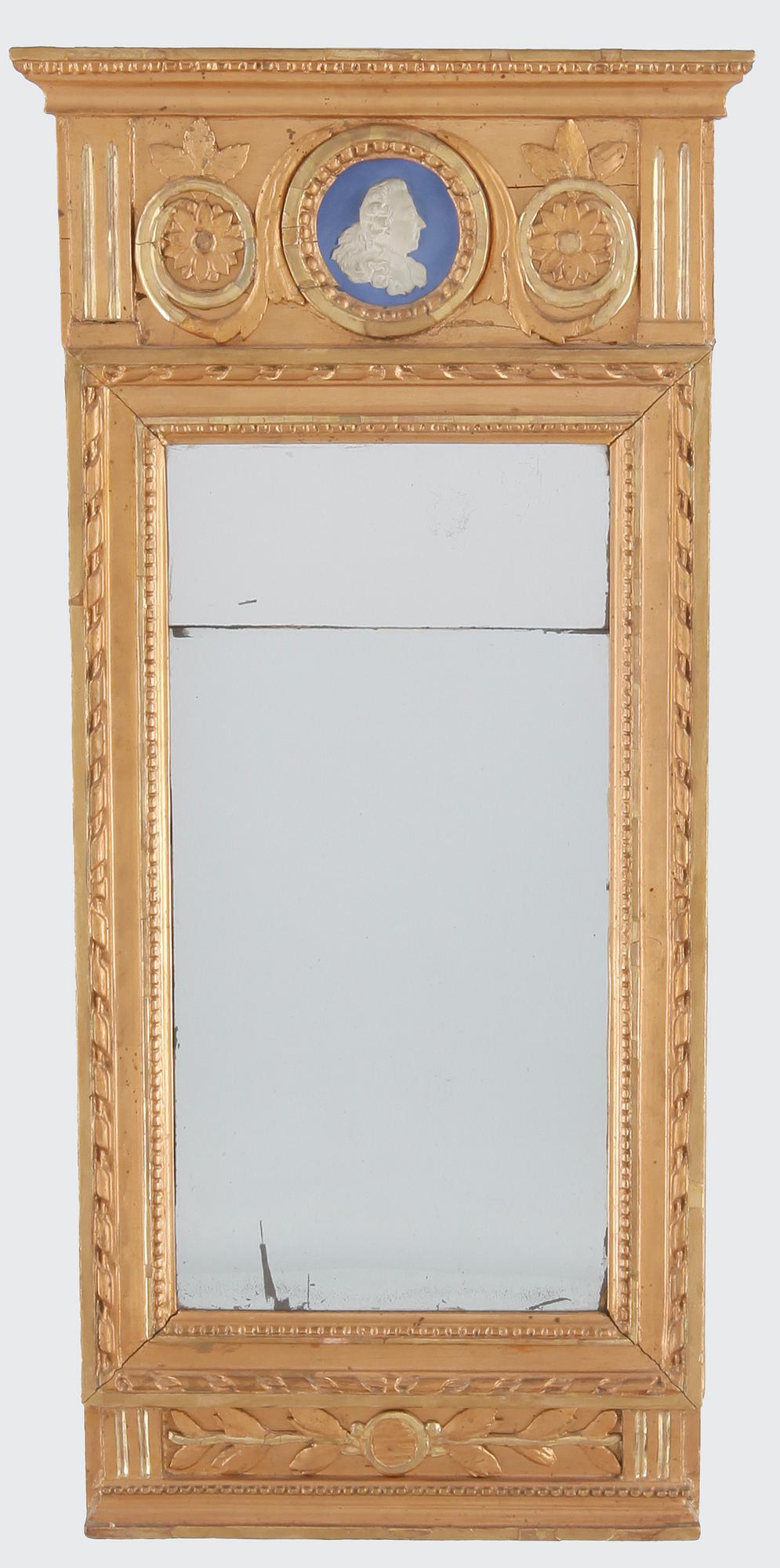 SPEGEL, sengustaviansk, omkring 1800.