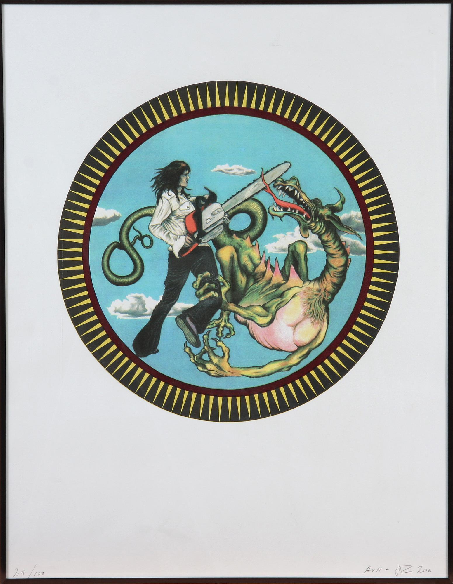 ANNIKA VON HAUSSWOLFF och JOHAN ZETTERQUIST, tryck, sign o numr 24/100. Dat 2006.