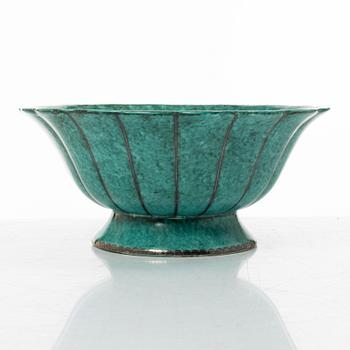 Wilhelm Kåge, skål, stengods, "Argenta", Gustavsberg, 1944.