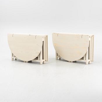 A pair of 'Bergslagen' gate leg tables from IKEA, 1990's.