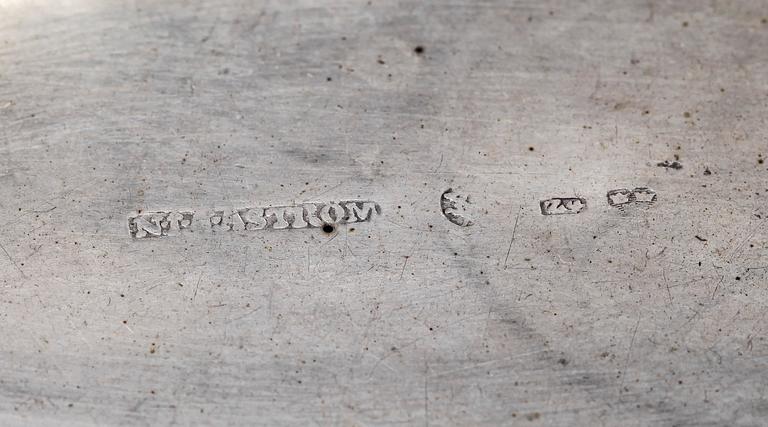 SNUSDOSA, silver, Nils Johan Åström, Sundsvall 1854. Vikt ca 56 gram.