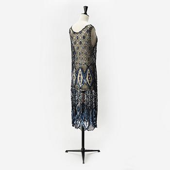 A sequin embroidered 1920's dress.