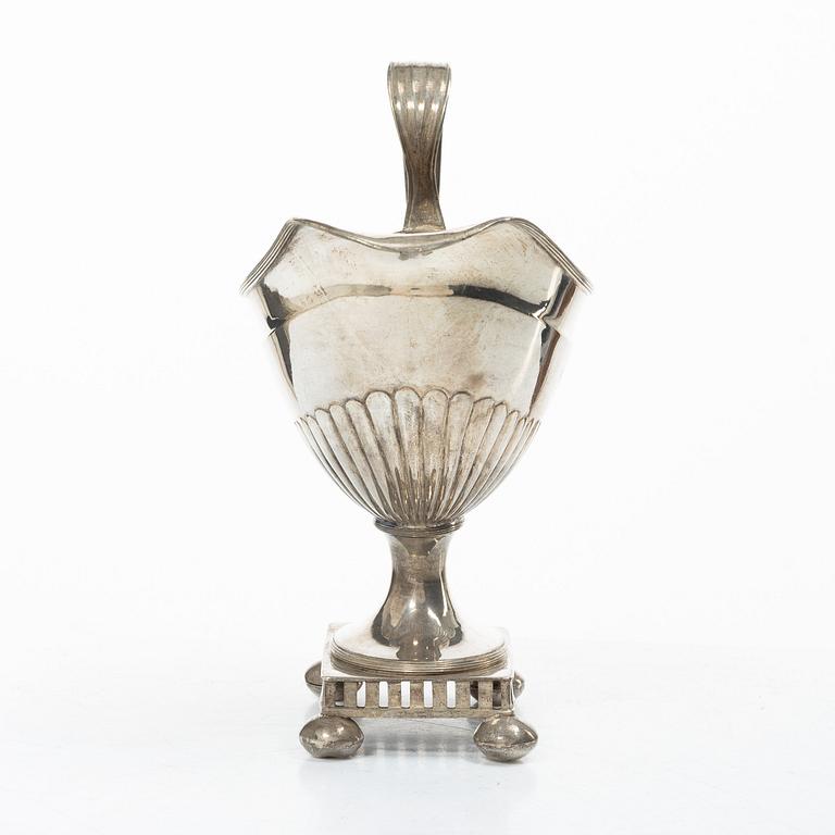 Gräddkanna, silver, empire, Lars Broman, Borgå (1797-1843).