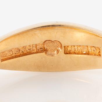 Ring, 18K gold with enamel, order ring.