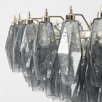 Carlo Scarpa, a 'Polyhedra' chandelier, Venini, Murano, Italy, contemporary.