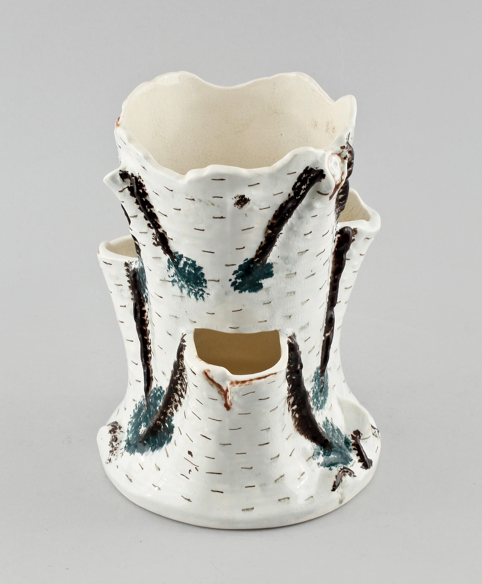 YTTERFODER, flintgods, Gustafsberg, sent 1800-tal.