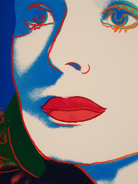 Andy Warhol, "With Hat", from: "Three portraits of Ingrid Bergman".