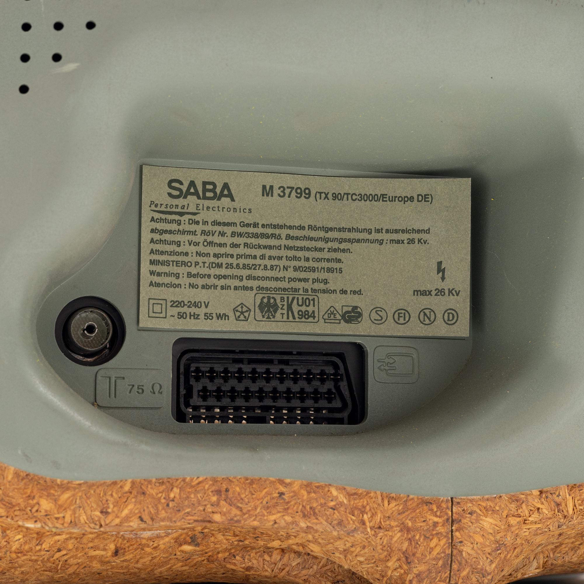Philippe Starck, Portable TV, "Jim Nature" M 3799, SABA, 1994.