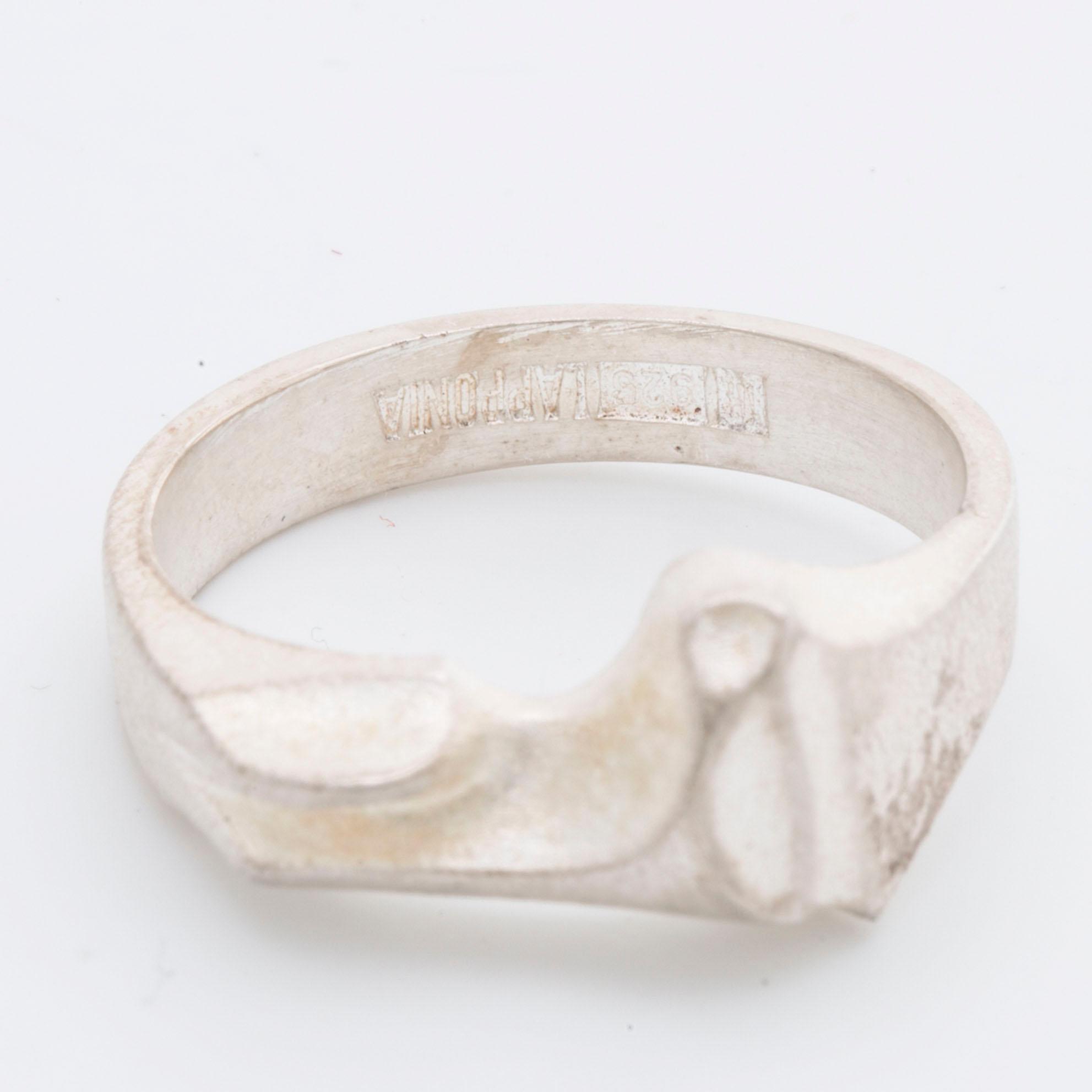 SMYCKEN LAPPONIA 5 par örhängen 2 ringar sterling silver, pärlemor och labradorit, i etuier från Caroli Juvel.