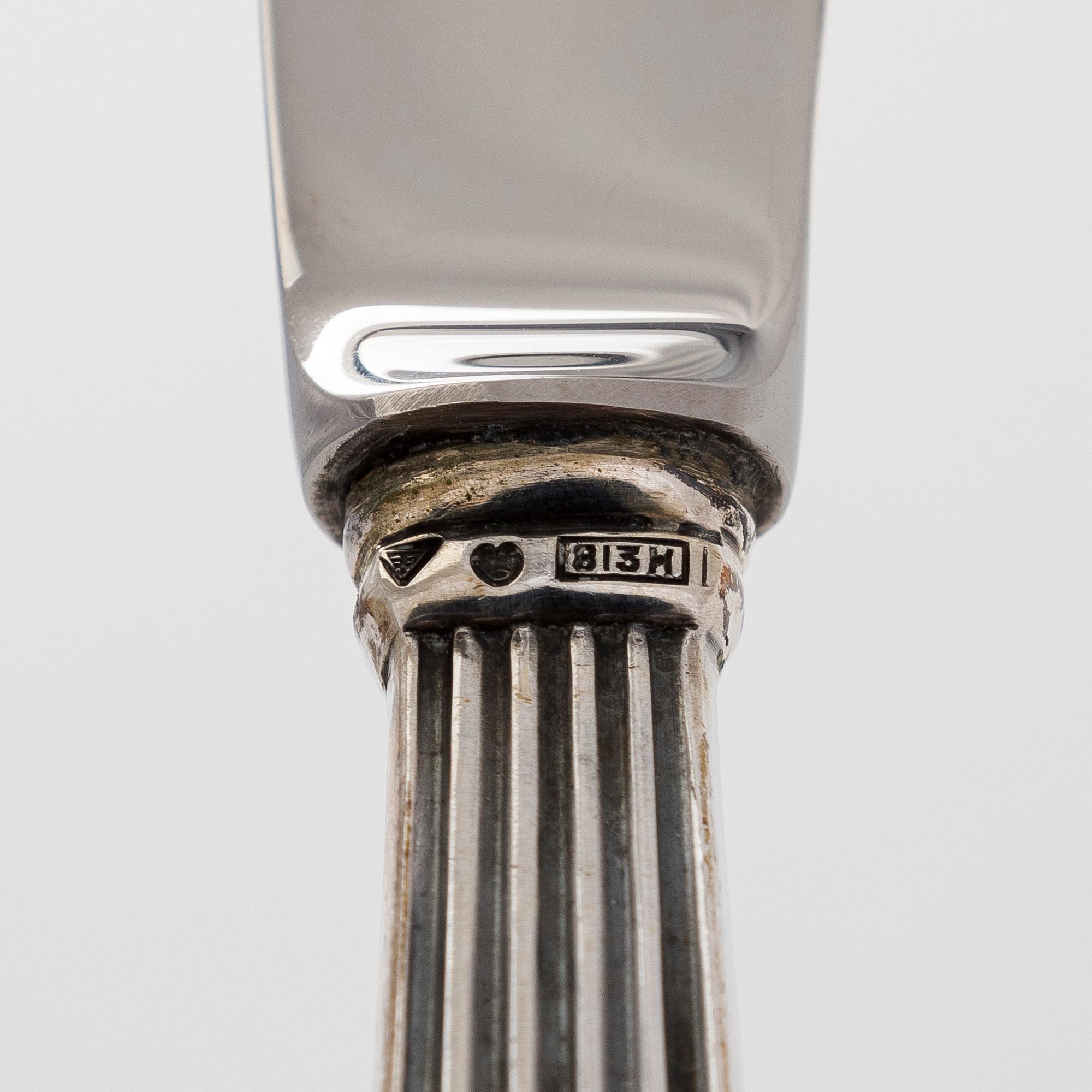 Tillander, bestick, 12 dlr, silver, "Tähkä", Helsingfors 1968.