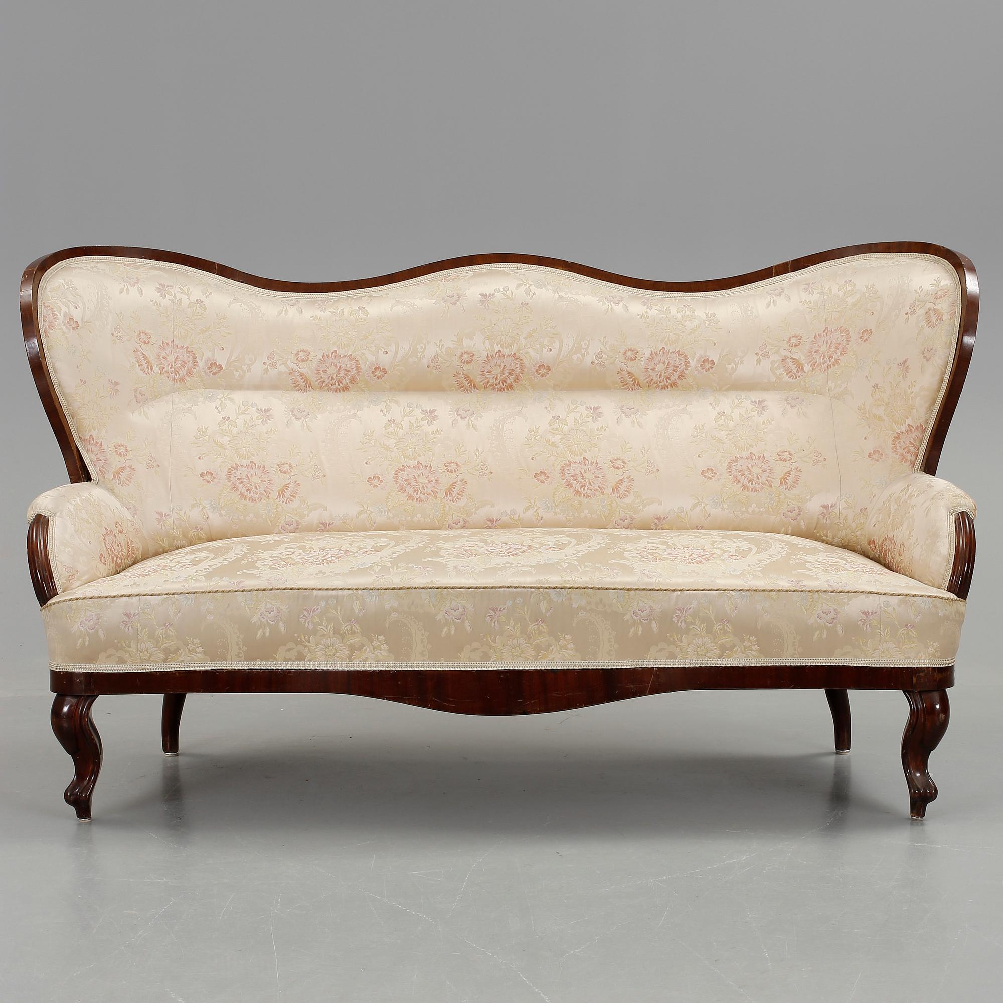 SOFFA, nyrokoko, 1800-talets andra hälft.