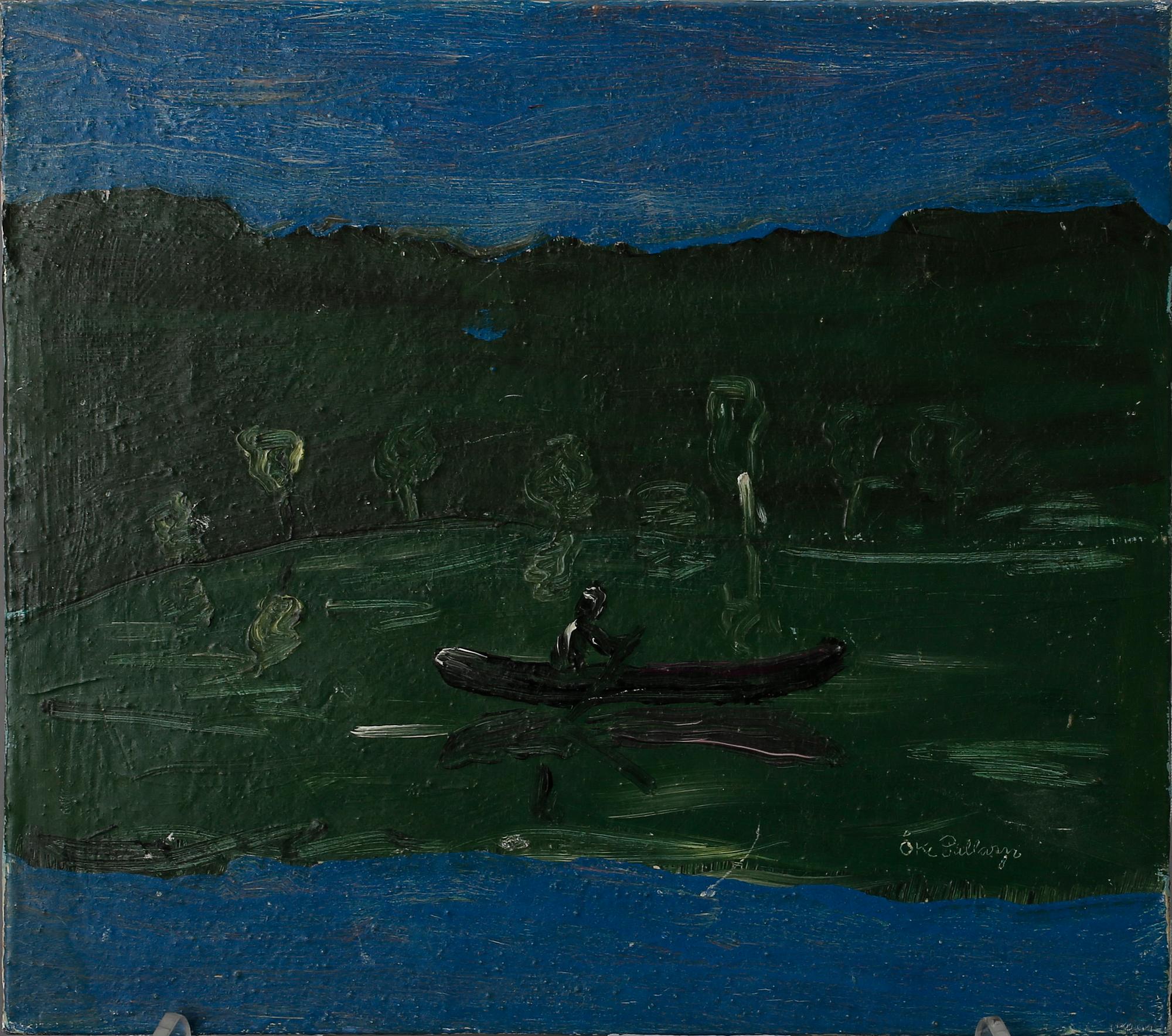 ÅKE PALLARP, olja på duk. Signerad.