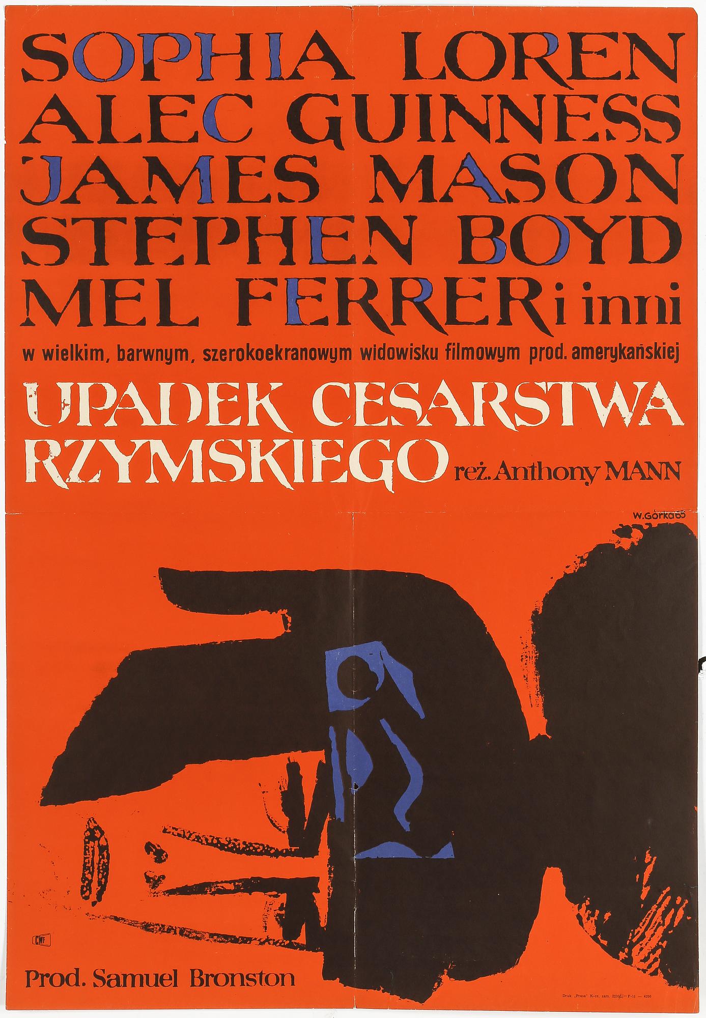 FILMAFFISCHER, 2 st, "Doktor Mabuses tusen ögon" och "Romarrikets fall", M Stachurski resp. W Gorka. 1960-tal.