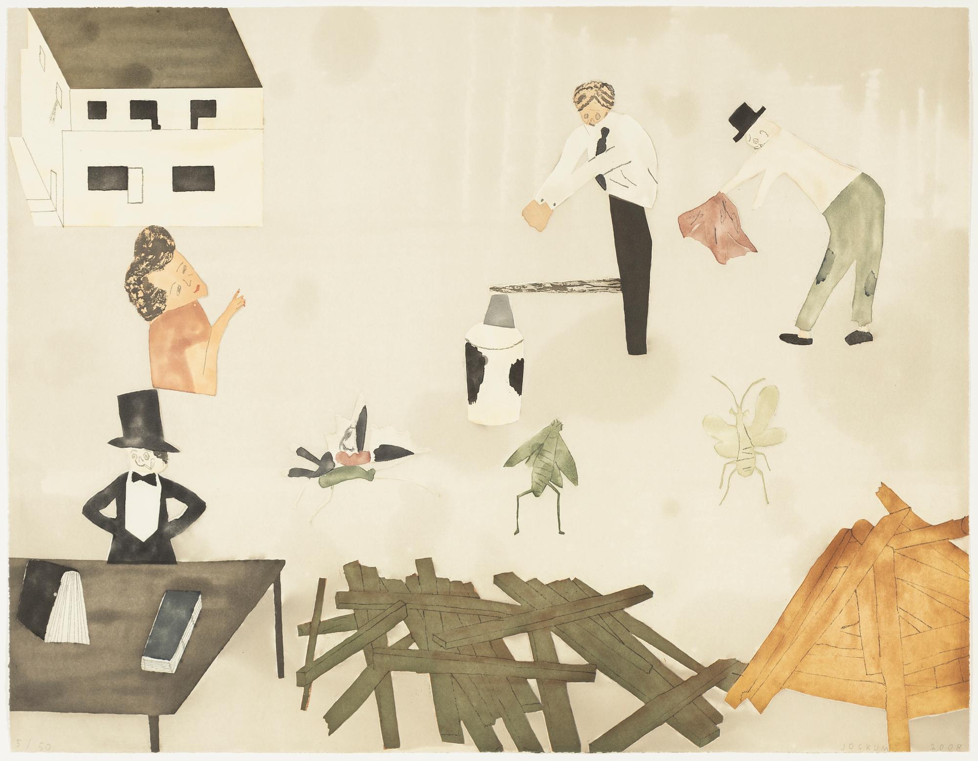 Jockum Nordström, akvatint och mjukgrundsetsning, 2008, signerad 5/50.