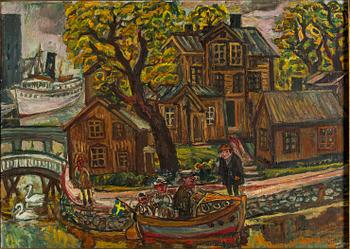 Olle Nordberg, Company in a Boat.