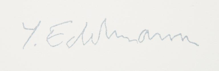YRJÖ EDELMANN, lithograph in colours, stamped signature 127/150.