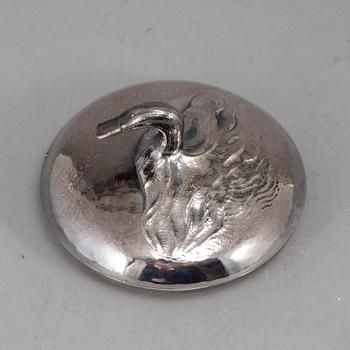 A Sterling silver box by Olle Ohlsson, Stockholm, 1983.