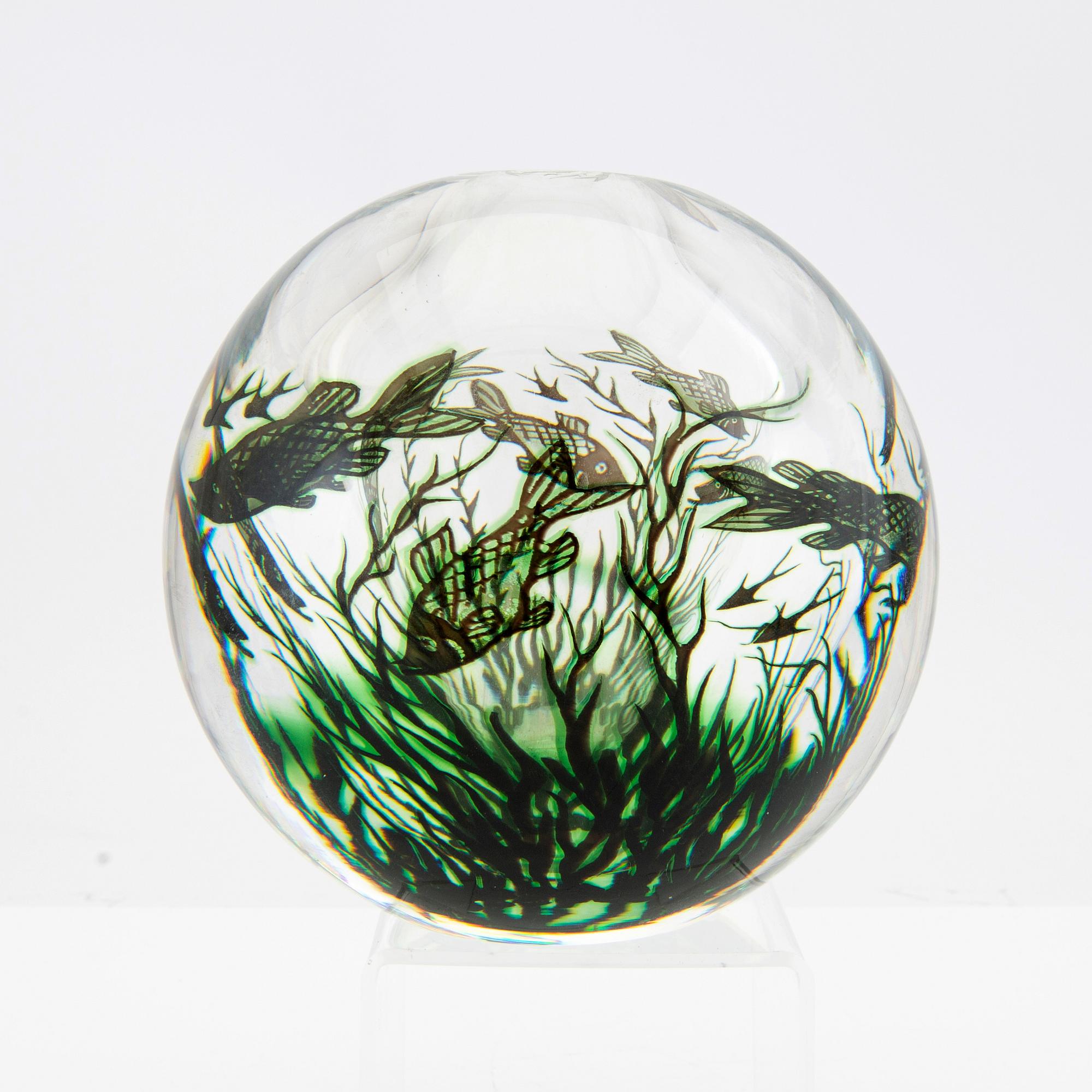 Edward Hald, vas, glas, fiskgraal, Orrefors.