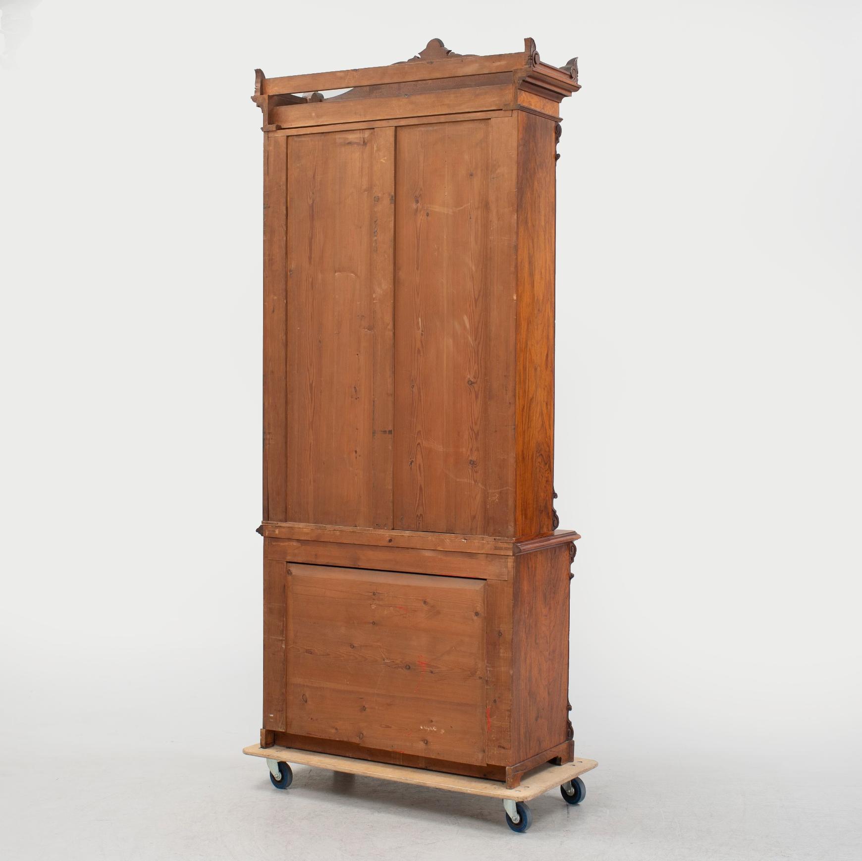 A book cabinet, 1870's.