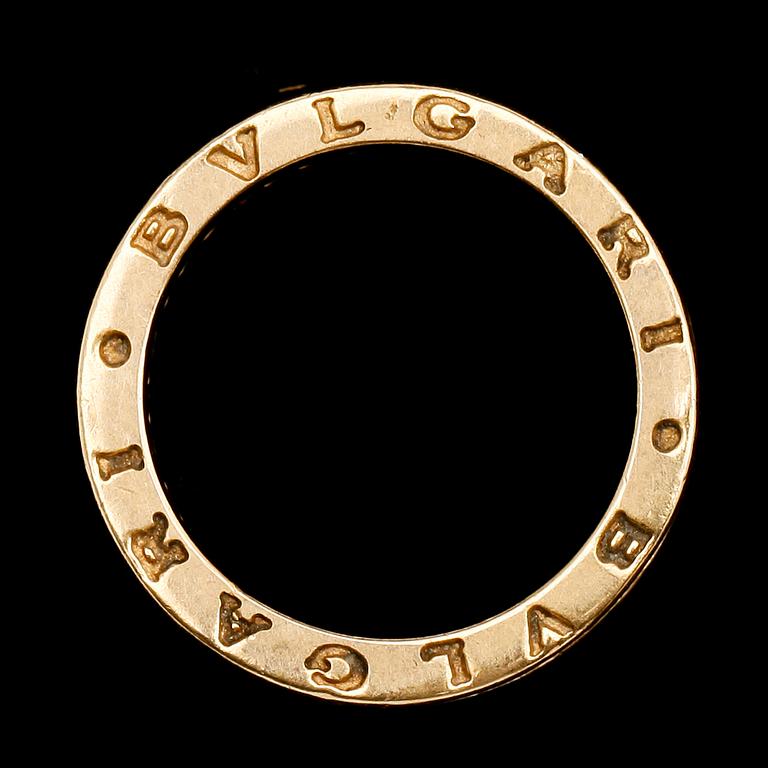 RING, 18 k guld, "B-Zero", Bulgari, briljantslipade diamanter.