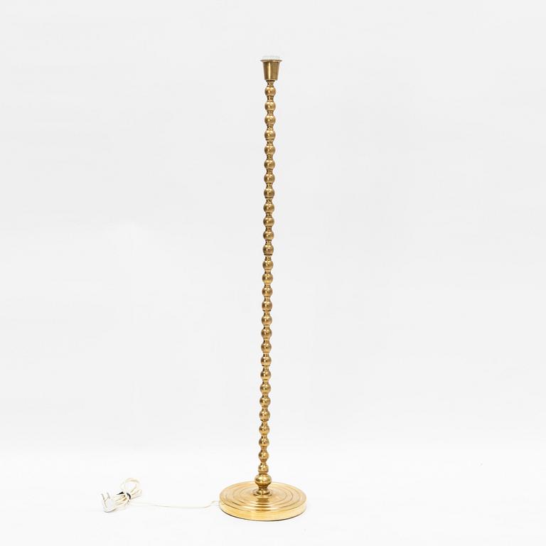 A brass floor light, Aneta, later part of the 20th Century.