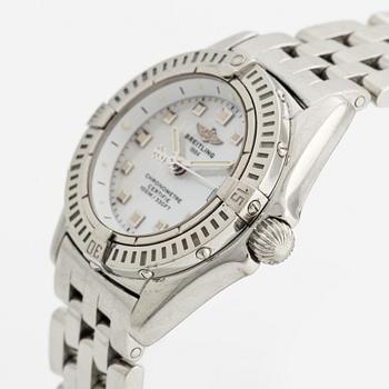 Breitling, Callistino, "mother-of-pearl dial", wristwatch, 29 mm.
