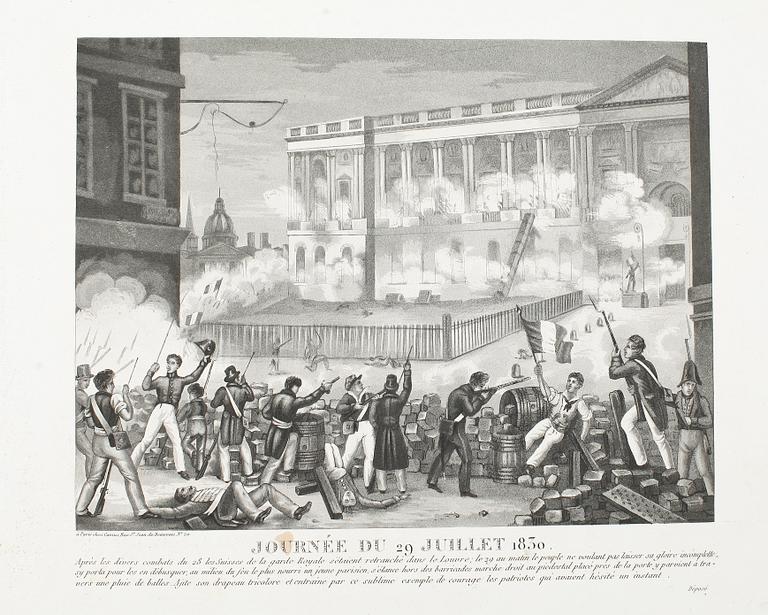 AKVATINTER, 4st, inbundna, 1800-talets första hälft.