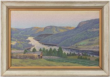 Oscar Lycke, Sommarafton vid Indalsälven.