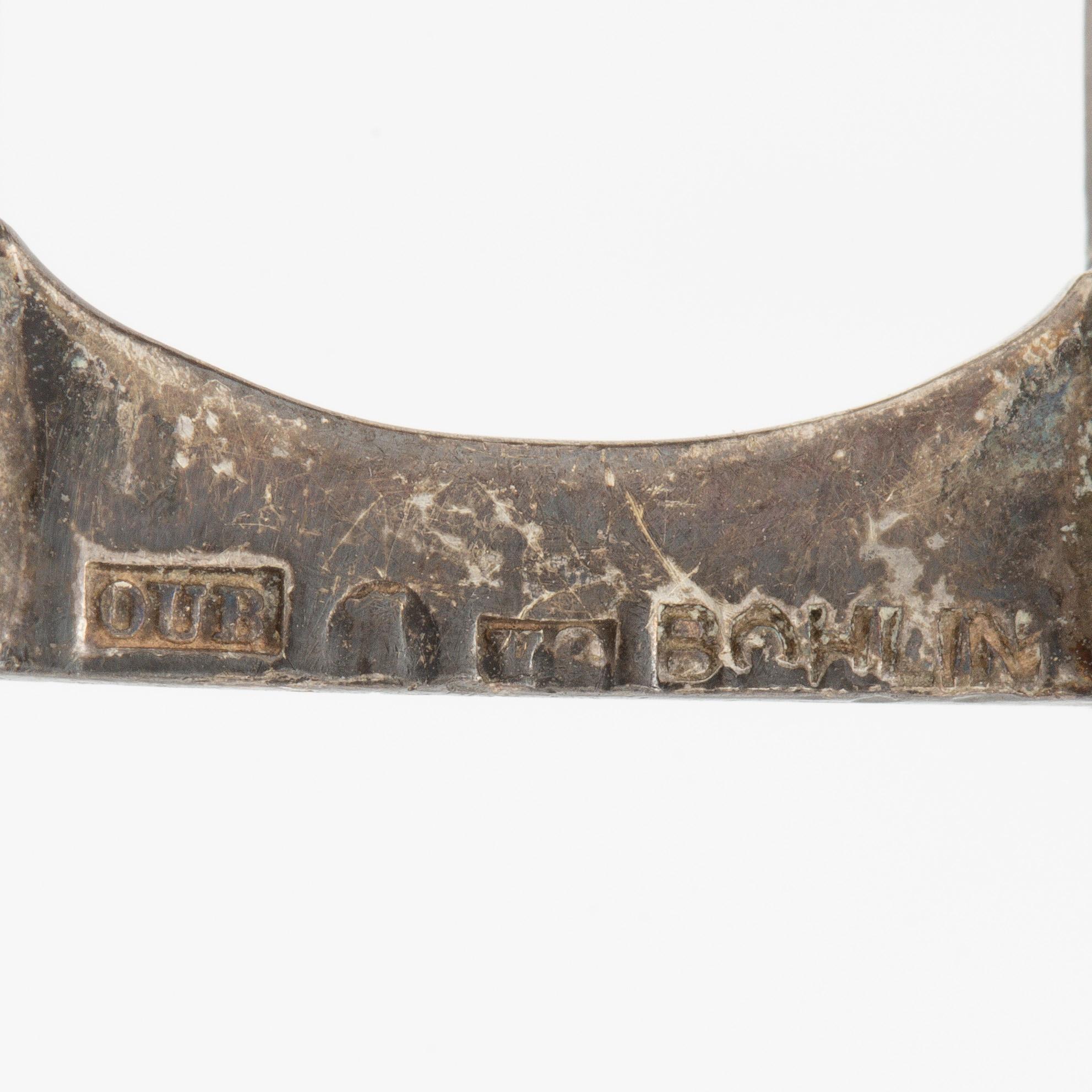 Ove Bohlin, ring, silver and rock crystal.