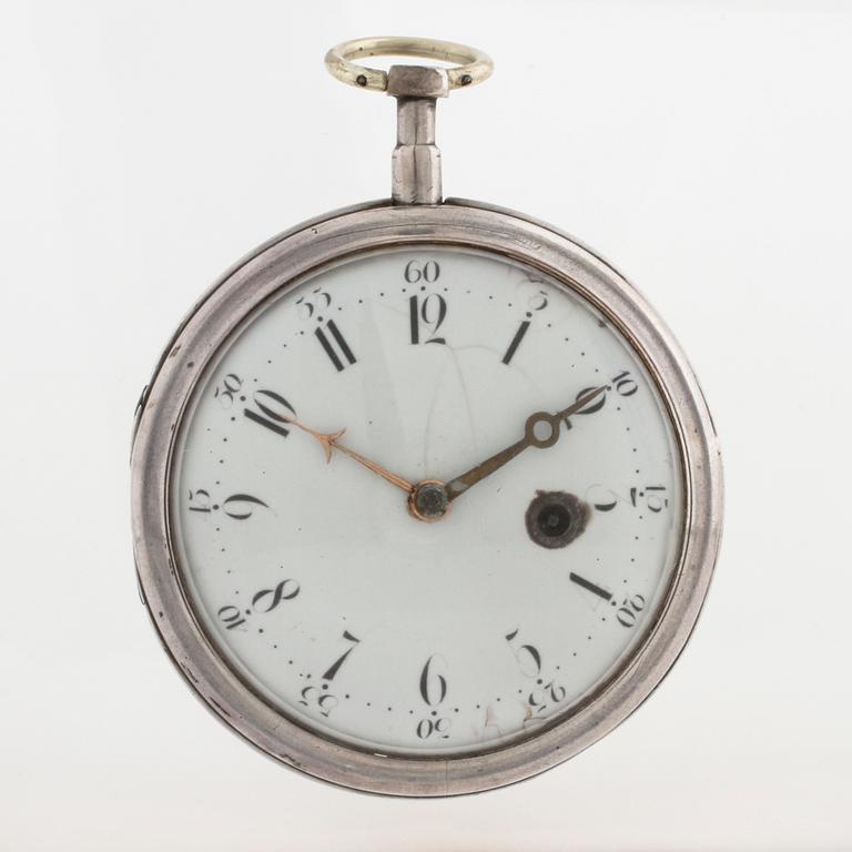 POCKET WATCH, "John Ward, Fore Street, London", 60 mm.