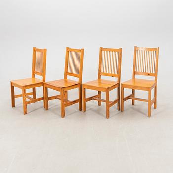 Table and chairs, 10 pieces, 1970s.