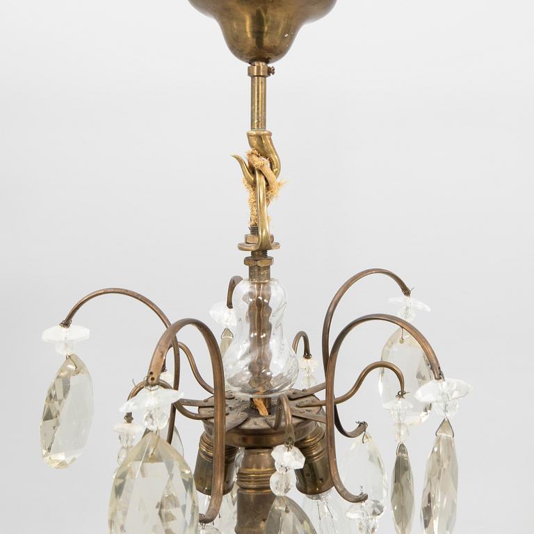 Chandelier in Rococo style, mid-20th century.