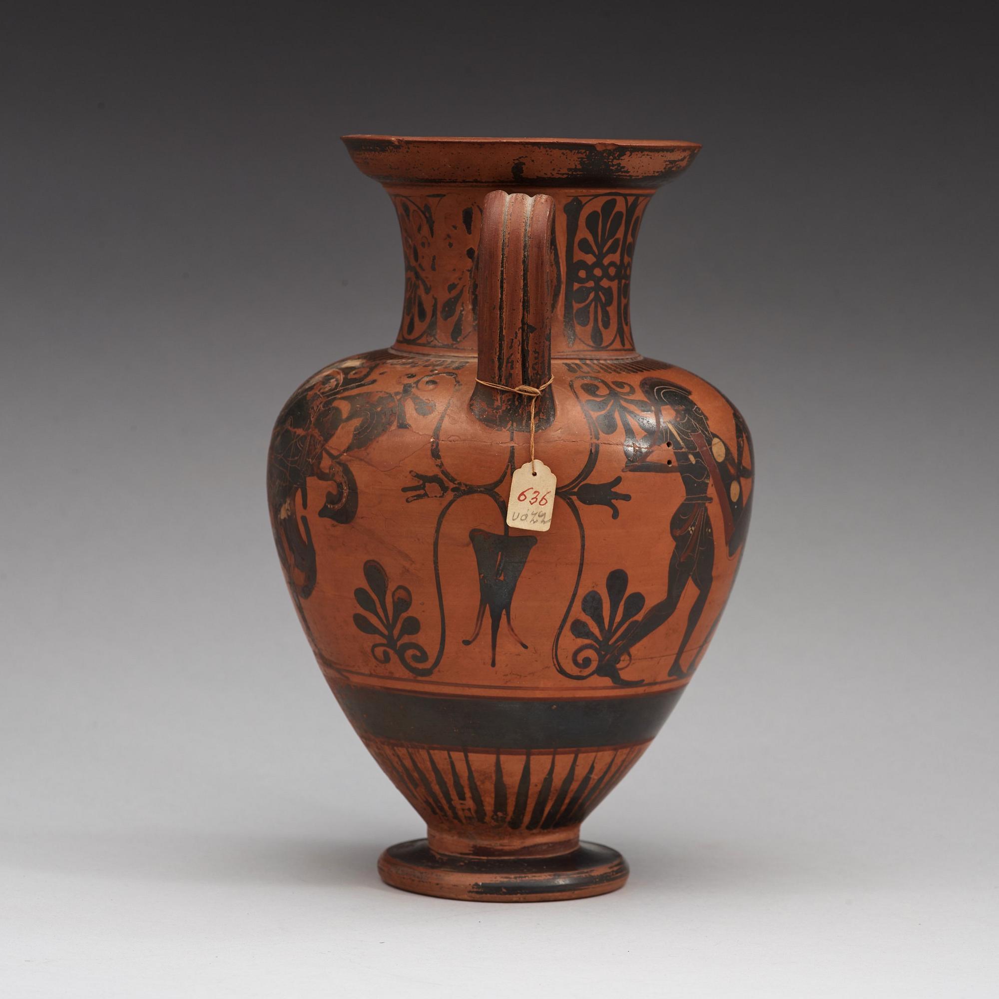 An Attic Black-Figure Amphora, 500 BC.