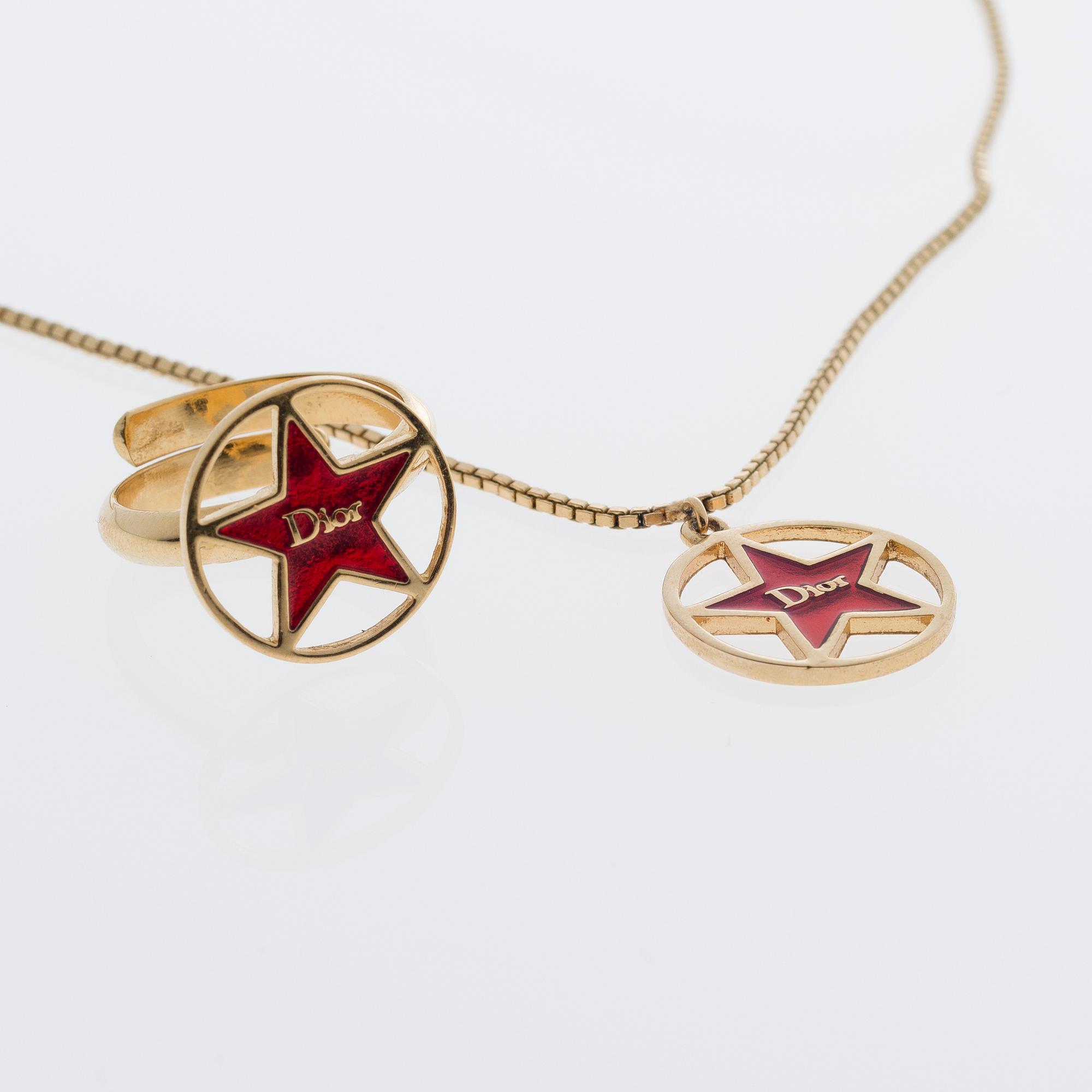 RING och HALSBAND, bijouteri, Christian Dior.
