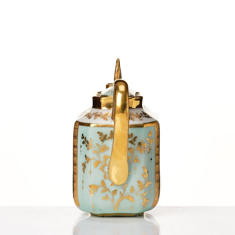 Tete a Tete, porslin. Frankrike, Paris, senempire, 1800-tal.