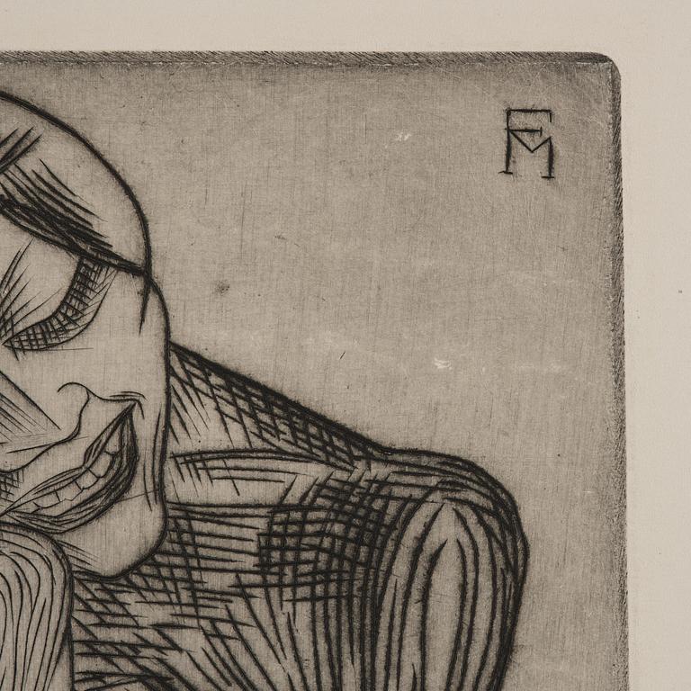 Conrad Felixmüller, "Gelibte frau".
