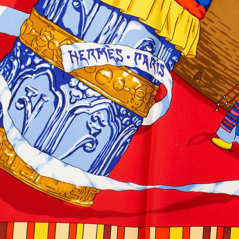 HERMÈS, scarf, "Prières au Vent".