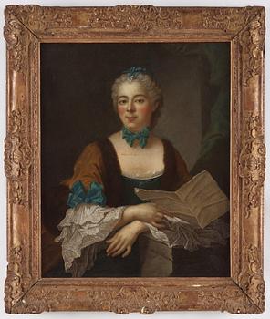 French School, 18th Century. Lady with a letter.