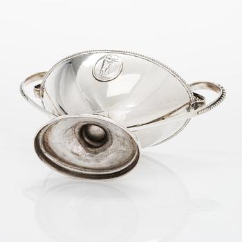 Petter Törnqvist, sockerskål, silver, Tavastehus 1789. Gustaviansk.